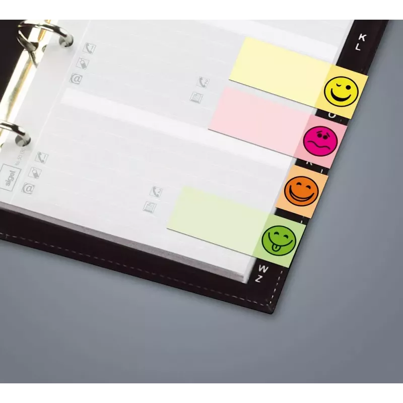 Flexibles Lesezeichen Sigel HN502 Blau Grün Orange Rosa Gelb 200 Stück