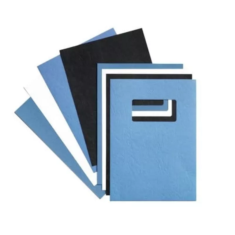 GBC Bindemappen LeatherGrain A4 250 g/m², A4, Karton, Blau, 100 Blatt, 210 mm, 299 mm