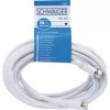 Koaxialkabel Schwaiger KVC250 052 F-Stecker 5 m Weiß