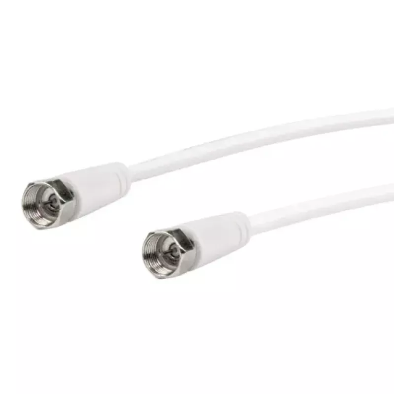 Koaxialkabel Schwaiger KVC250 052 F-Stecker 5 m Weiß