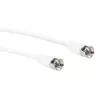 Koaxialkabel Schwaiger KVC250 052 F-Stecker 5 m Weiß