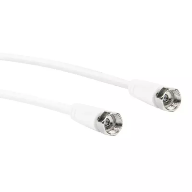 Koaxialkabel Schwaiger KVC250 052 F-Stecker 5 m Weiß