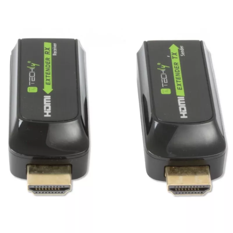 Techly IDATA EXT-E70S AV-Extender AV-Sender & -Empfänger Schwarz