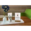 Schilderhalter Sigel TA252 A6 Acryl Holz Braun Transparent