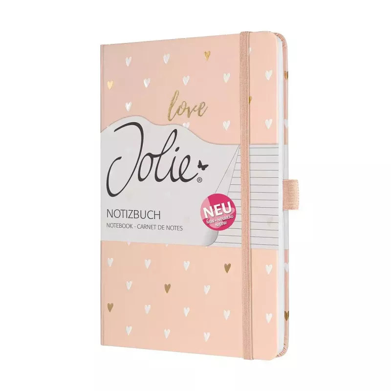 Schreibnotizbuch Sigel Jolie JN335 A5 174 Blatt Rose