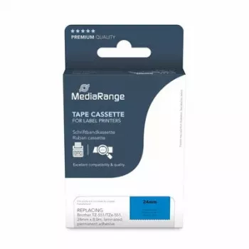 Druckerband MediaRange MRBTZ551 Schwarz 2,4 cm 8 m