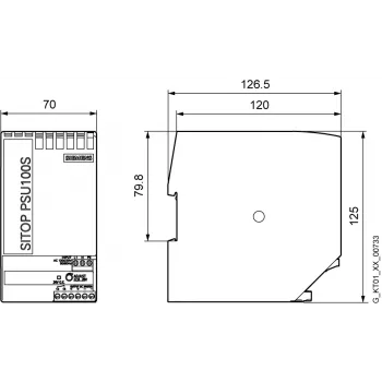 Siemens 6EP1334-2BA20 Netzteil Innenbereich Mehrfarbig