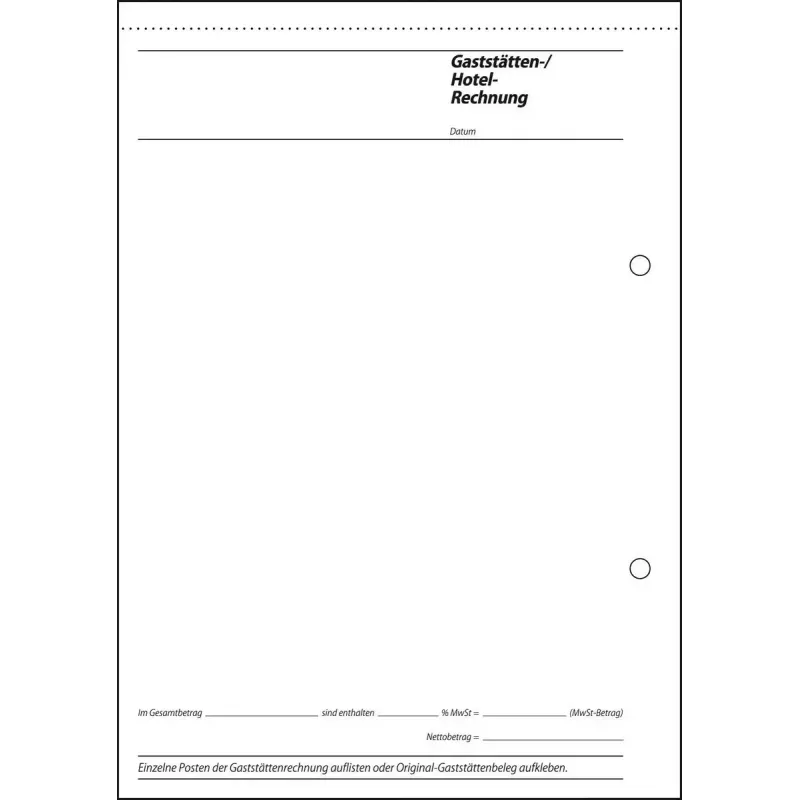 Geschäftsformular Sigel GB515 A5 Weiß 50 Blatt