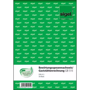 Geschäftsformular Sigel GB515 A5 Weiß 50 Blatt