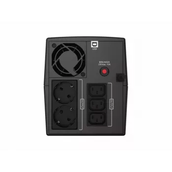 Conceptronic ZEUS08EM 1500VA 900W USV, IEC, Schuko, Line-Interactive, 1,5 kVA, 900 W, Sinus, 220 V, 240 V