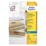Selbstklebeetikett Avery J4722-25 Abgerundetes Rechteck Transparent