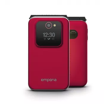 Emporia JOY 7,11 cm (2,8 Zoll) 113 g Schwarz, Rot Einsteigerhandy