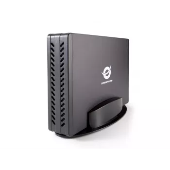 Conceptronic 3,5-Zoll-Festplattenbox, HDD-Gehäuse, 3,5 Zoll, Serial ATA, Serial ATA II, Serial ATA III, 0,48 Gbit/s, USB-Anschluss, Schwarz