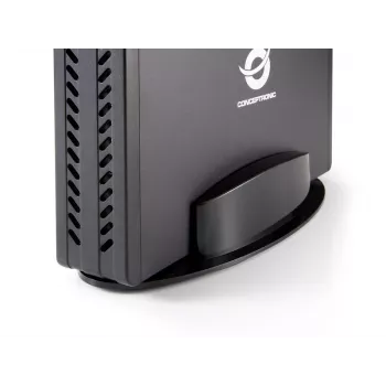 Conceptronic 3,5-Zoll-Festplattenbox, HDD-Gehäuse, 3,5 Zoll, Serial ATA, Serial ATA II, Serial ATA III, 0,48 Gbit/s, USB-Anschluss, Schwarz