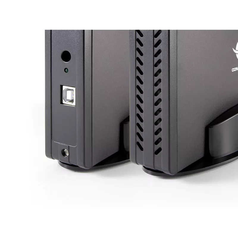 Conceptronic 3,5-Zoll-Festplattenbox, HDD-Gehäuse, 3,5 Zoll, Serial ATA, Serial ATA II, Serial ATA III, 0,48 Gbit/s, USB-Anschluss, Schwarz