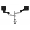 R-Go Tools Monitorarm R-Go Zepher Dual, für zwei Monitore, vollständig verstellbar, 0-8 kg Tragfähigkeit, 100% zirkulär, schwarz