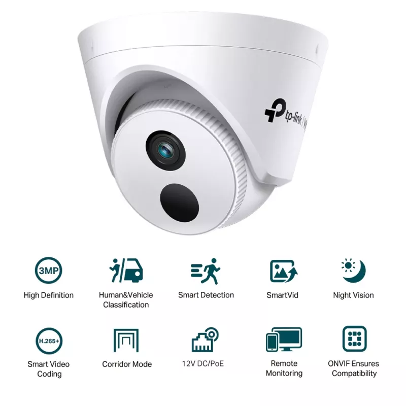 TP-Link VIGI C430I Bullet IP-Überwachungskamera Innen- und Außenbereich 2304 x 1296 Pixel Deckenmontage