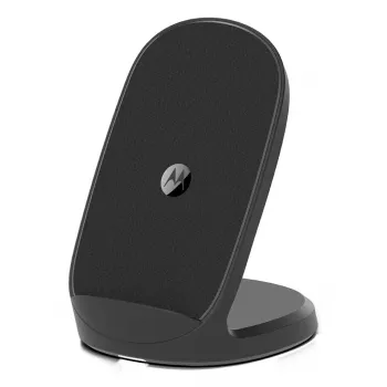 Motorola SJW202-EU Ladegerät für Mobilgeräte Smartphone Schwarz USB Kabelloses Laden Schnellladung Indoor
