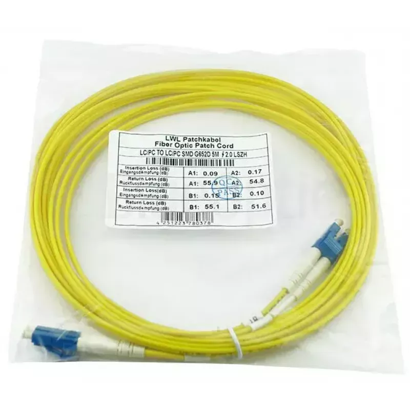 BlueOptics LRCABLE10M InfiniBand Glasfaserkabel 10 m LC Gelb