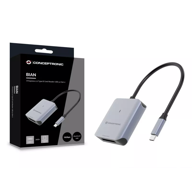 Conceptronic BIAN08G CFexpress 2.0 Type B Kartenleser USB 3.2 Gen 2