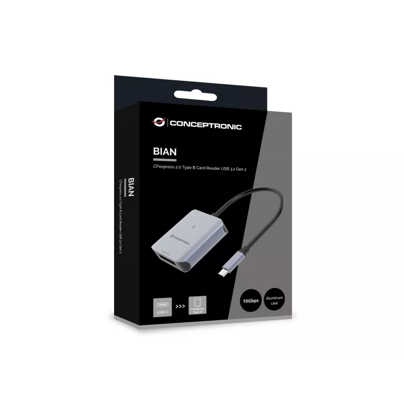 Conceptronic BIAN08G CFexpress 2.0 Type B Kartenleser USB 3.2 Gen 2