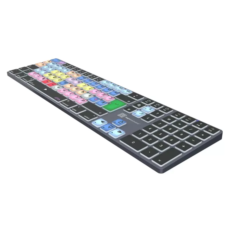 Logickeyboard LKB-MCOM4-TM-UK Tastatur Büro Bluetooth QWERTY Englisch Grau Titan