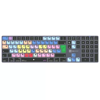 Logickeyboard LKB-MCOM4-TM-UK Tastatur Büro Bluetooth QWERTY Englisch Grau Titan