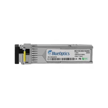 Glasfaser-Transceiver-Modul BlueOptics SFP-BX1550-E-ZZBD01F-BO LC Aluminium 20g