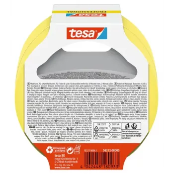 Klebeband Tesa 56212-00000-02, Abdeckband, 25 m × 25 mm, gelb, 2er-Pack