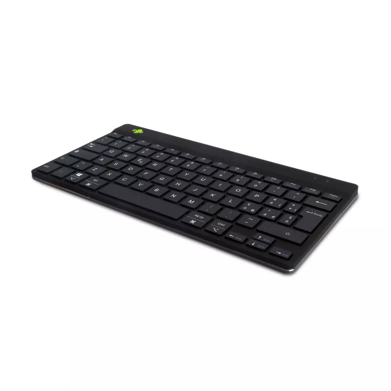 R-Go Tools Ergonomische Tastatur R-Go Compact Break, kompakte Tastatur mit Pausensoftware, QWERTY (IT), Bluetooth, schwarz