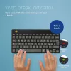 R-Go Tools Ergonomische Tastatur R-Go Compact Break, kompakte Tastatur mit Pausensoftware, QWERTY (IT), Bluetooth, schwarz