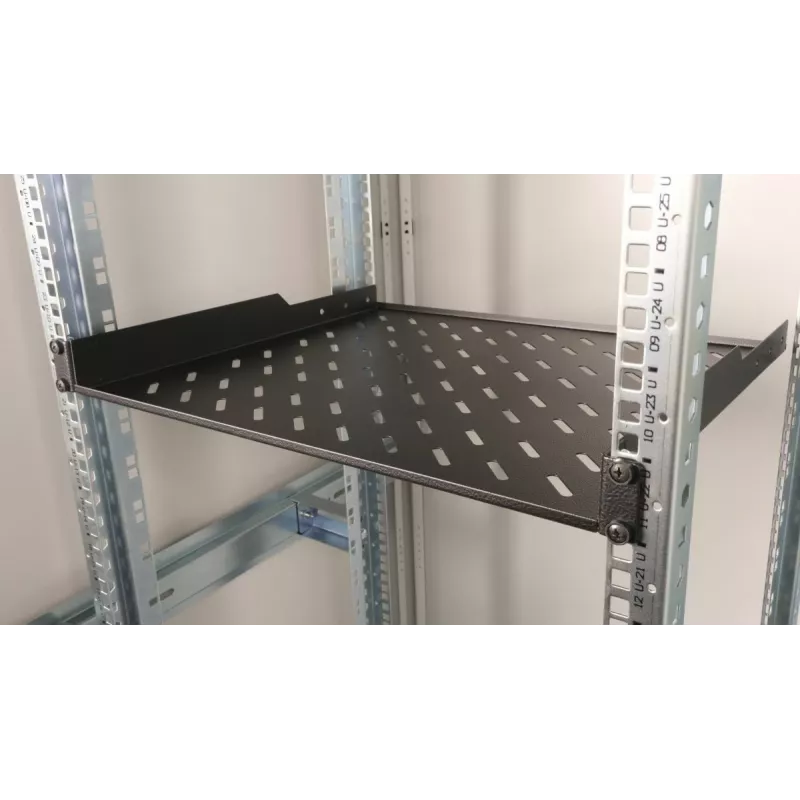 Rack shelf Equip Fixed Shelf 19' 1U 600MM Schwarz