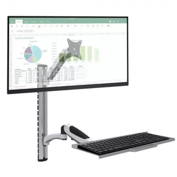 Techly ICA-PLW 02 Monitorhalterung / Standfuß 68,6 cm (27 Zoll) Wand Silber
