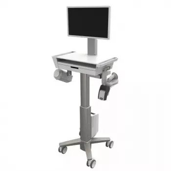 Multimedia-Wagen Ergotron CareFit schlank 2.0 Gold Weiß Aluminium Kunststoff Stahl