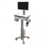 Multimedia-Wagen Ergotron CareFit schlank 2.0 Gold Weiß Aluminium Kunststoff Stahl