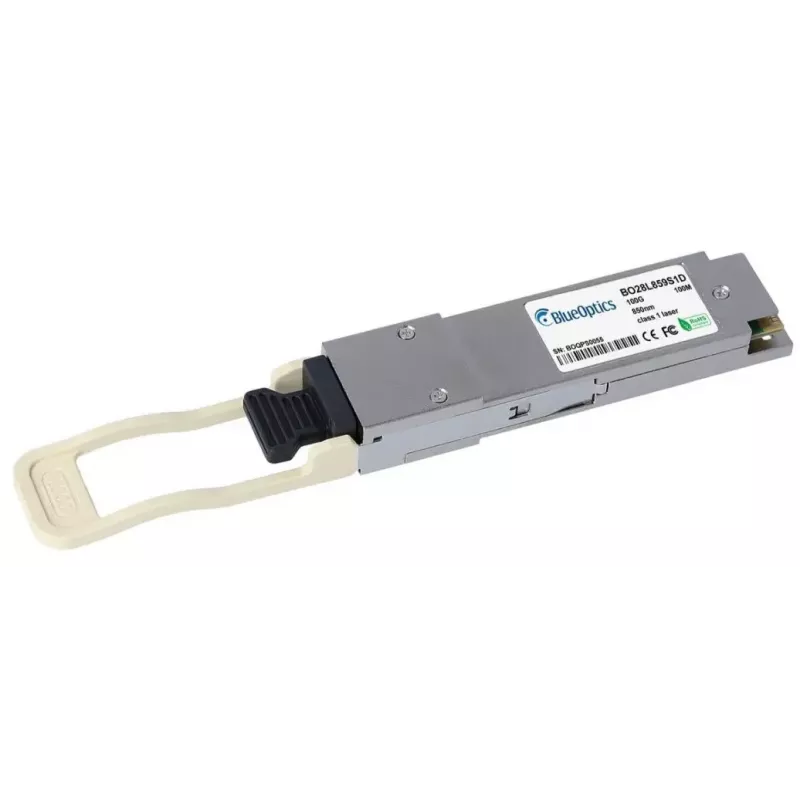 Glasfaser-Transceiver-Modul BlueOptics AOM-MMA1B00-C100D-MLN-BO QSFP28 100m