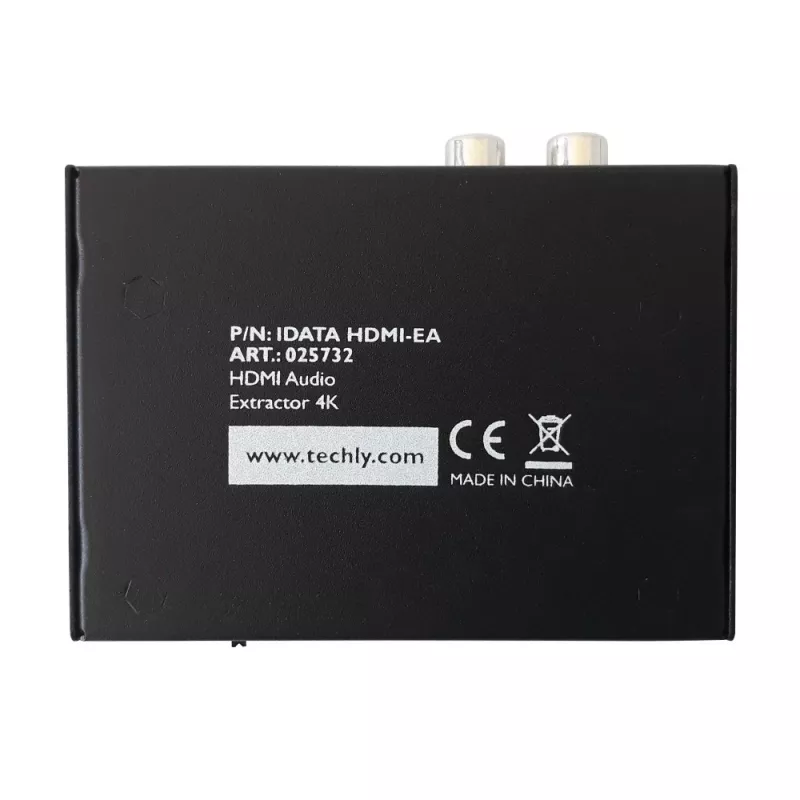Techly Audio Extractor HDMI SPDIF + Cinch R/L IDATA HDMI-EA, 5 V, 77 mm, 64 mm, 23 mm, 351 g