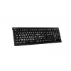 Tastatur Logickeyboard LKB-LPWB-A2PC-FR Universal USB AZERTY Französisch Schwarz
