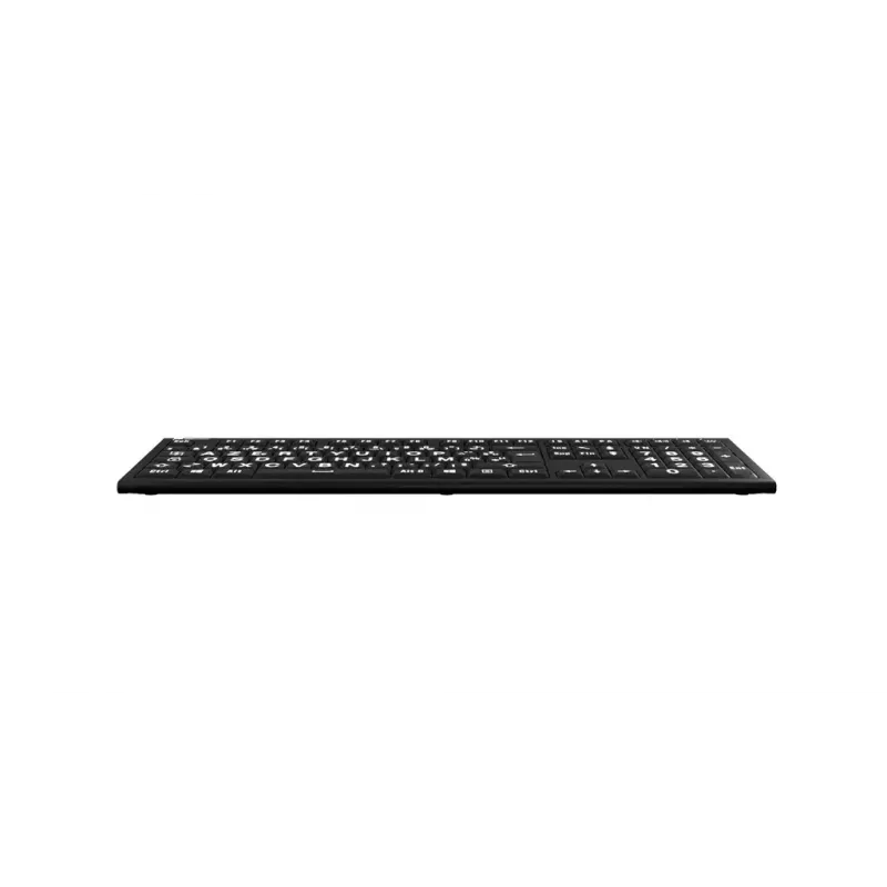 Tastatur Logickeyboard LKB-LPWB-A2PC-FR Universal USB AZERTY Französisch Schwarz