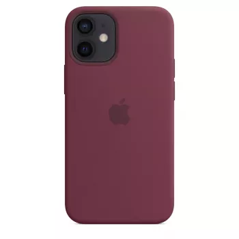 Cover Apple iPhone 12 mini Silicone Case mit MagSafe Plum