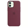 Cover Apple iPhone 12 mini Silicone Case mit MagSafe Plum
