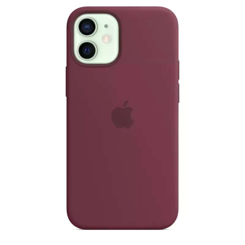 Cover Apple iPhone 12 mini Silicone Case mit MagSafe Plum