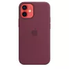 Cover Apple iPhone 12 mini Silicone Case mit MagSafe Plum