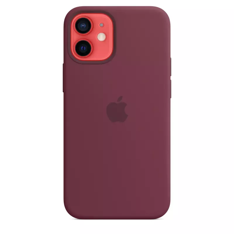 Cover Apple iPhone 12 mini Silicone Case mit MagSafe Plum