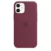 Cover Apple iPhone 12 mini Silicone Case mit MagSafe Plum
