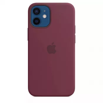 Cover Apple iPhone 12 mini Silicone Case mit MagSafe Plum