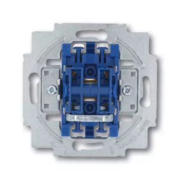Elektrischer Schalter 1P Busch-Jaeger 1413-0-0491 — 1-polig, 250 V AC, 10 A, Blau Metallic, 71×71×25 mm
