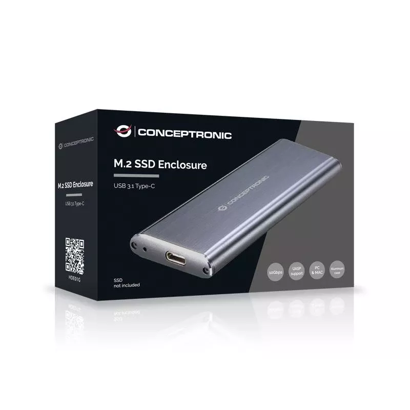 Conceptronic M.2 SSD-Gehäuse USB 3.1 Typ-C