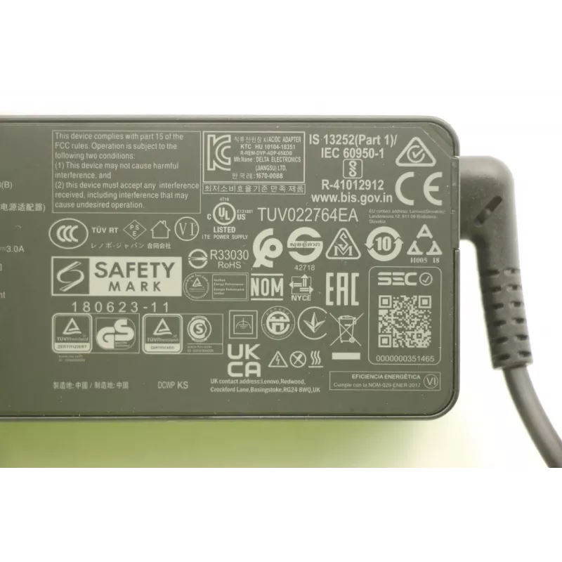 Lenovo 5A10W86202 Netzteil Innenbereich 65 W Schwarz