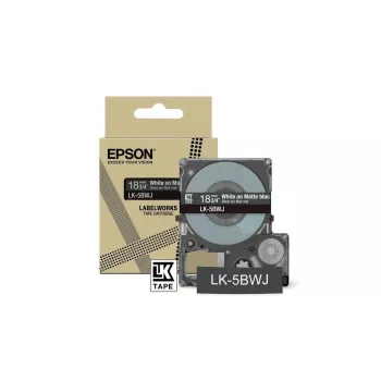 Label Tape Epson LK-5BWJ Schwarz Weiß Thermotransfer 1,8 cm